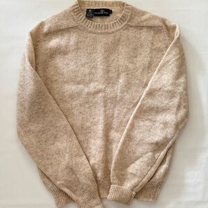 Beige Crewneck Sweater for Men